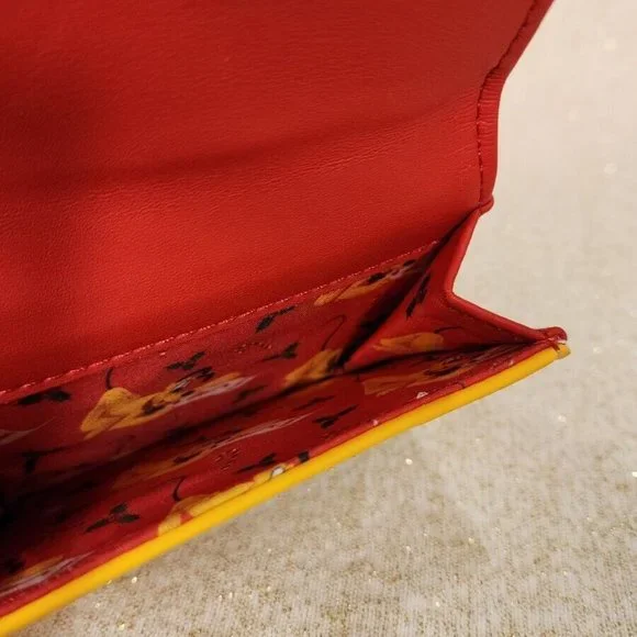 Loungefly Disney Pluto Santa Letter Holiday Flap Wallet NEW - Picture 11 of 16